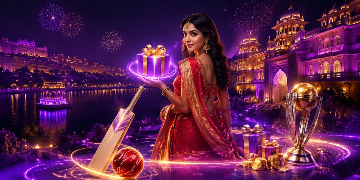 Indian woman enjoying cricket betting on mobile device